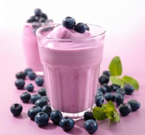 Bluberries milkshake 2