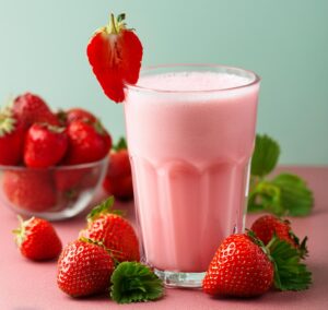 Strawberry milkshake 2